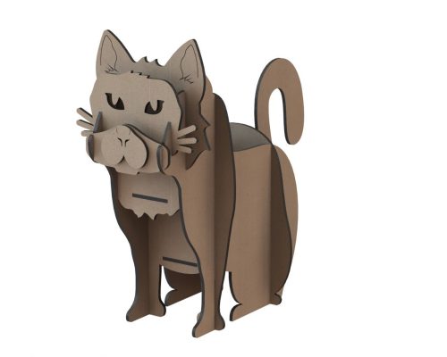 Dxf file Cat Remote Control Holder for laser cutting