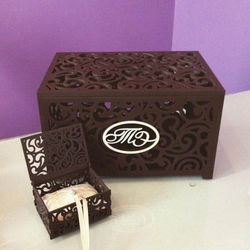 laser cut wooden box template