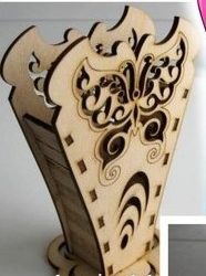 Pencil case wooden box laser cut Free Vector cdr file