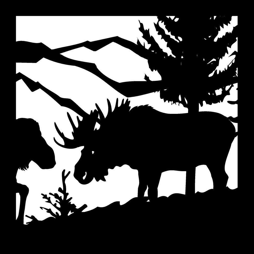 Bull Moose Cow Mountains cnc plasma dxf files download 2 cnc plasma dxf files download