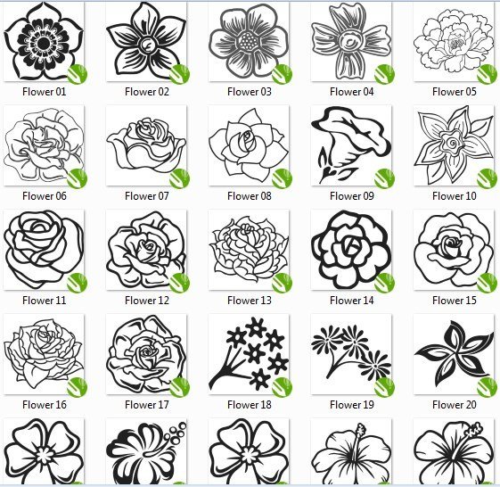Collection of floral vector cdr file downloads free 3 floral vector