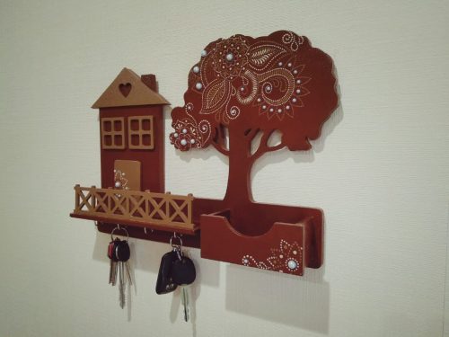 Decorative Key Holder For Wall Free Vectors laser cut designs