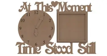 wooden clock plans- dxf free laser cutting projects