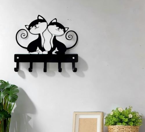 Cat Key Holder SVG - Laser Cut File
