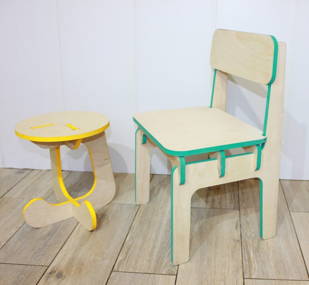 Furniture Children free laser cutter projects 2 DXF files for free