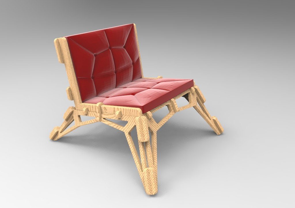 Chair You'll Love DXF format wood cnc projects sample 2 DXF format wood cnc projects sample DXF file