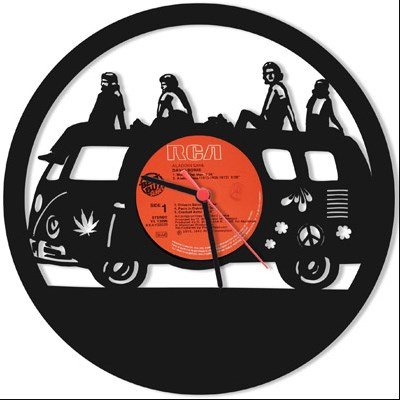 Files for laser cutting clock vector