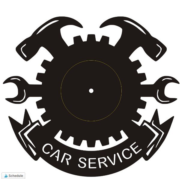 Free DXF Laser Cut Clocks Template for CNC & Laser Cutting 4 Clock vector Car Service dxf File