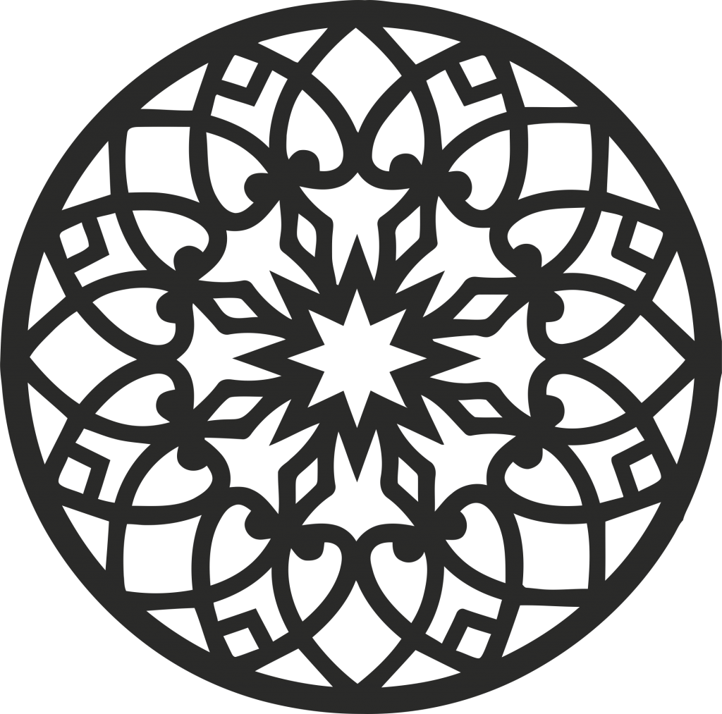 Decorative round grille Free DXF for CNC Download 3 cnc vector art