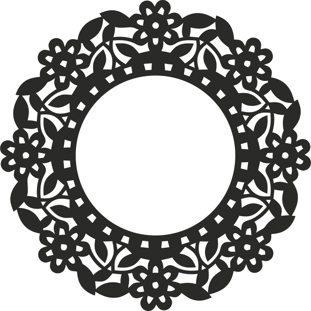 Decorative round grille Free DXF for CNC Download 2 cnc vector art dxf files