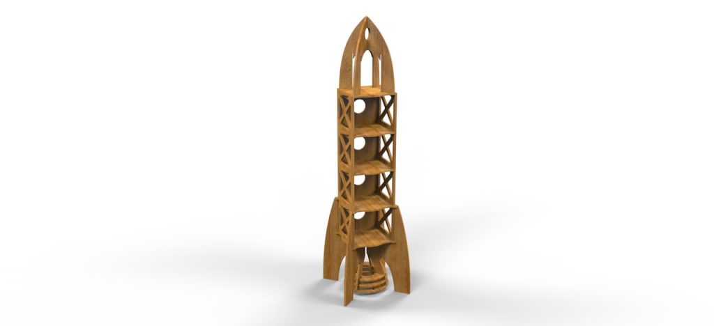 Free Laser Cut File for Rocket Project Design 5 free laser cutter projects