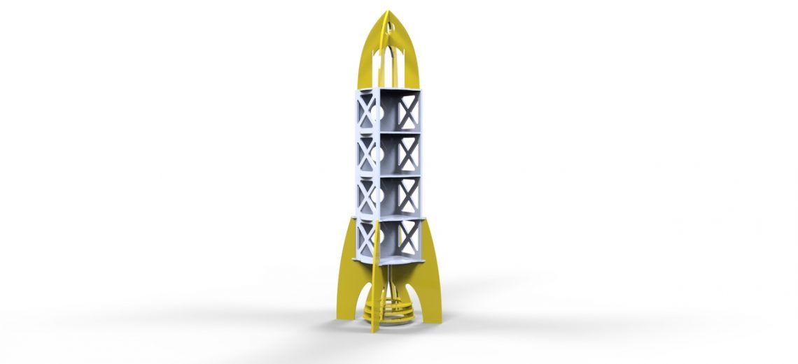 Free Laser Cut File for Rocket Project Design - Free Vector