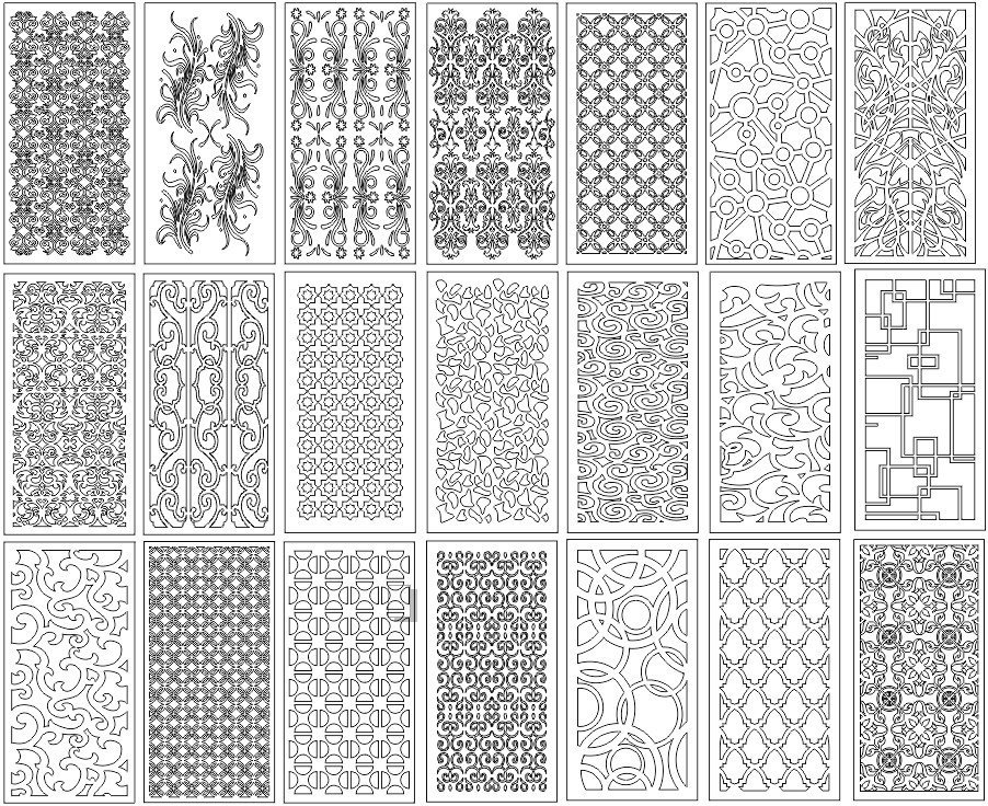 Decorative Screens Panels Free Laser Cut Designs 3 decorative screens panels
