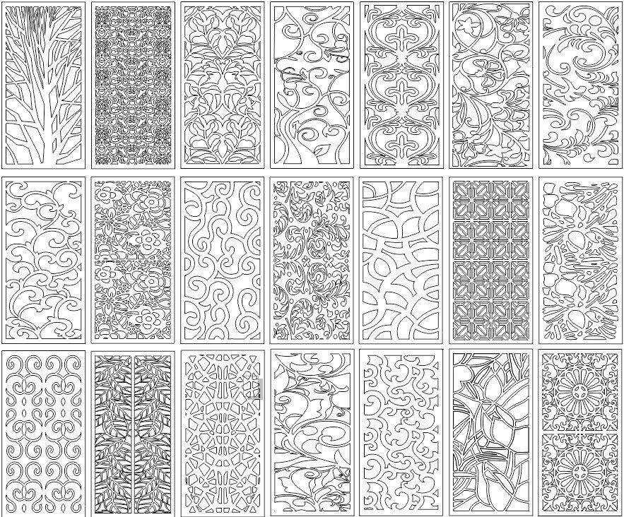Decorative Screens Panels Free Laser Cut Designs 7 laser cut designs