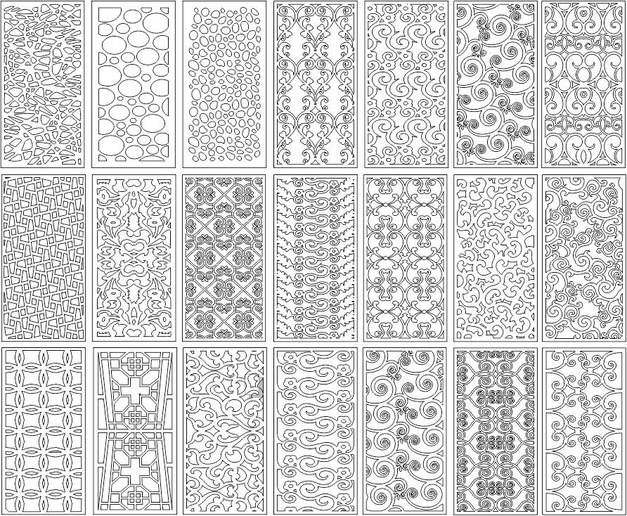 Decorative Screens Panels Free Laser Cut Designs 6 laser cut designs metal