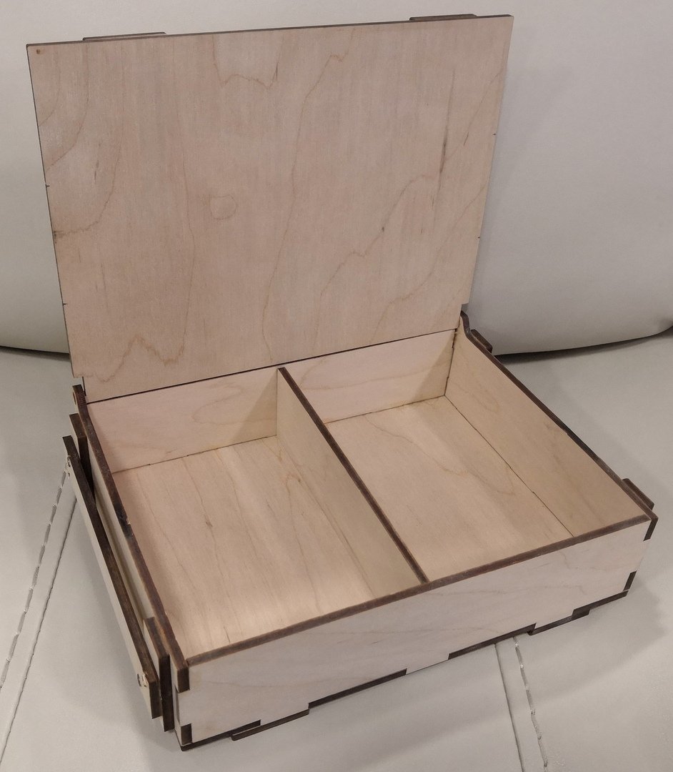 laser cut wood box template