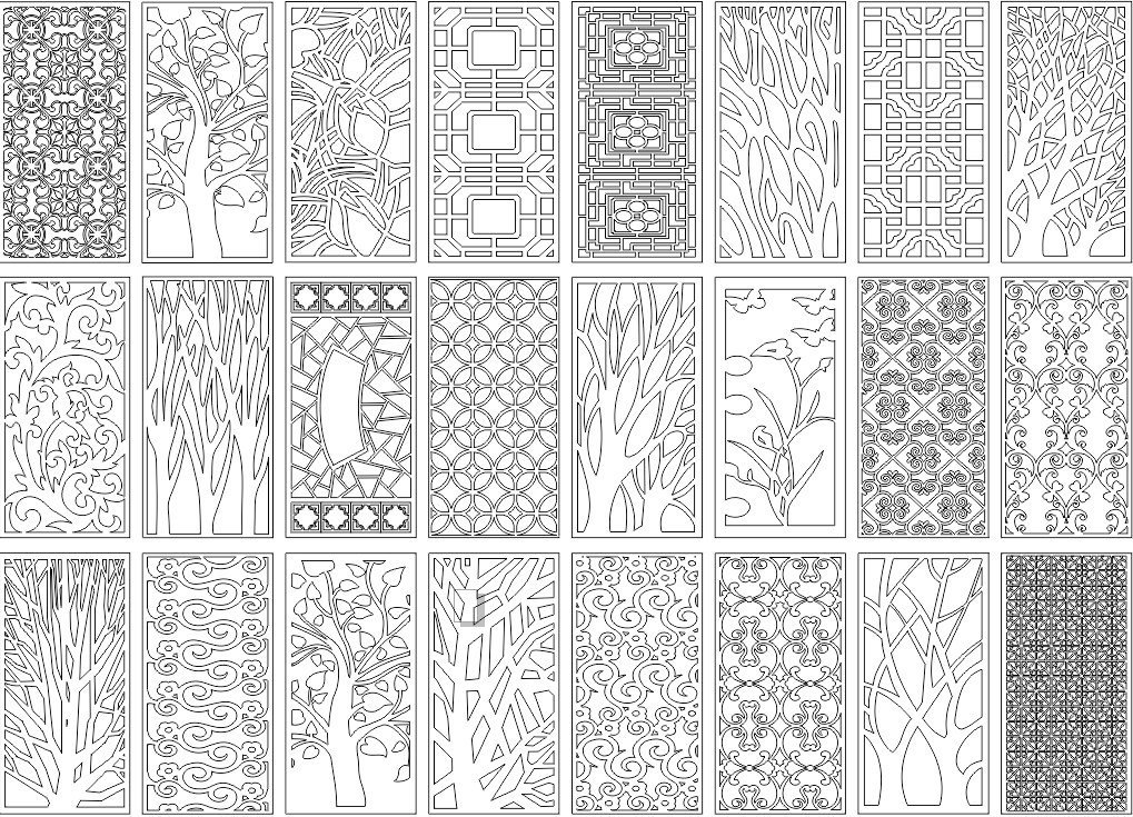 Decorative Screens Panels Free Laser Cut Designs 4 laser cutting designs and pictures