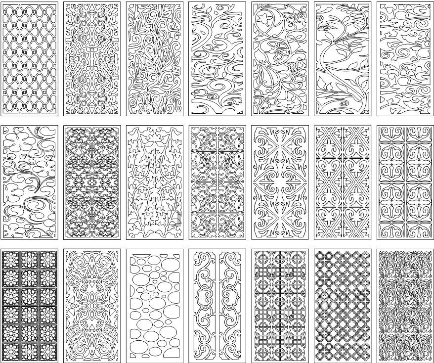 Decorative Screens Panels Free Laser Cut Designs 5 laser cutting designs free download