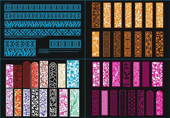 Laser Cut Vector Models Free Download 16 DXF-CDR Art file ready to cut