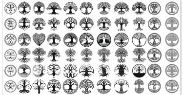 DXF CDR File For CNC PLASMA LASER & ROUTER Cut -DXF Files Tree of life