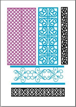laser Cutting Designs DXF Files Free 3 laser cutting designs for doors