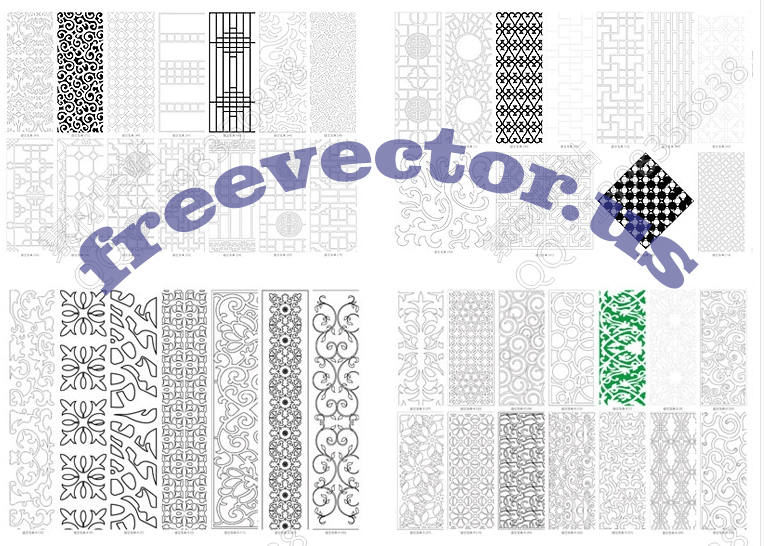 CNC Vector Free DXF Downloads CNC Patterns 7 CNC Patterns Free DXF Files