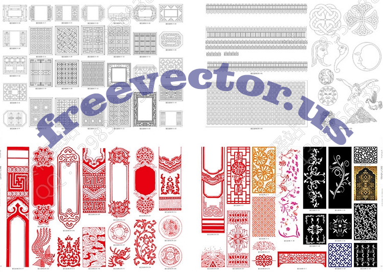 CNC Vector Free DXF Downloads CNC Patterns 4 dxf file format