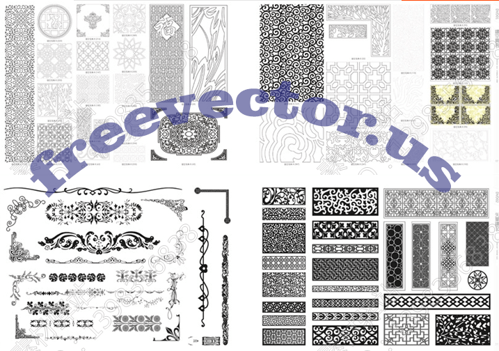 CNC Vector Free DXF Downloads CNC Patterns 17 dxf format