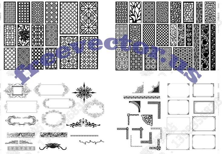 CNC Vector Free DXF Downloads CNC Patterns 10 free cnc patterns