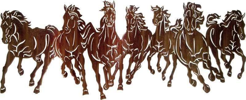 laser cut horse