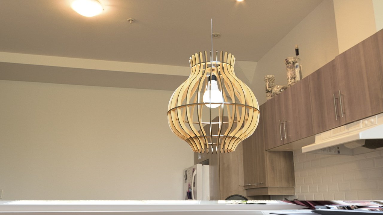 laser cut lamp