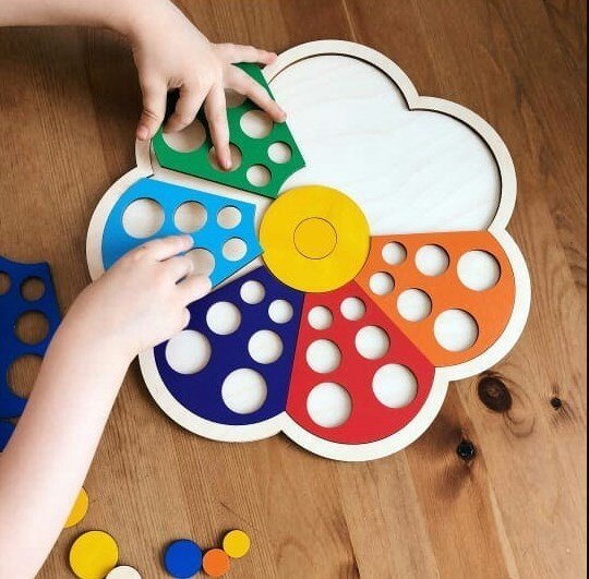 Laser Cut Educational Toy for Children Free Vector