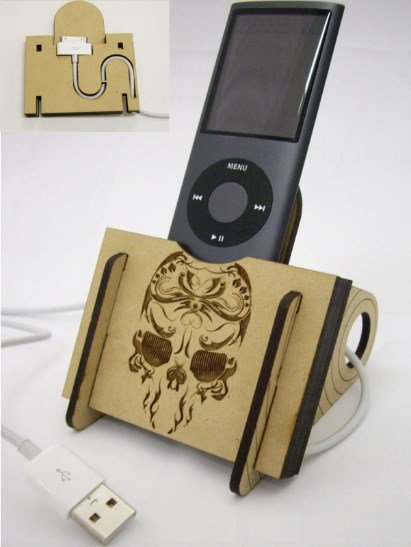 Laser Cut IPod Dock DXF File