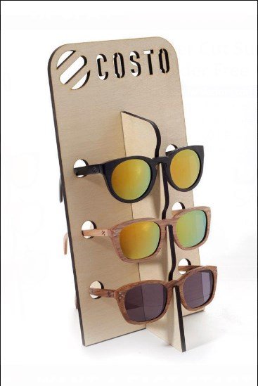 Laser Cut Sunglasses Holder CDR File