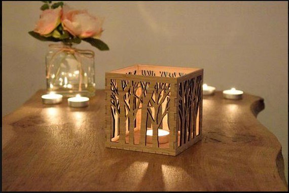 laser cut lantern template