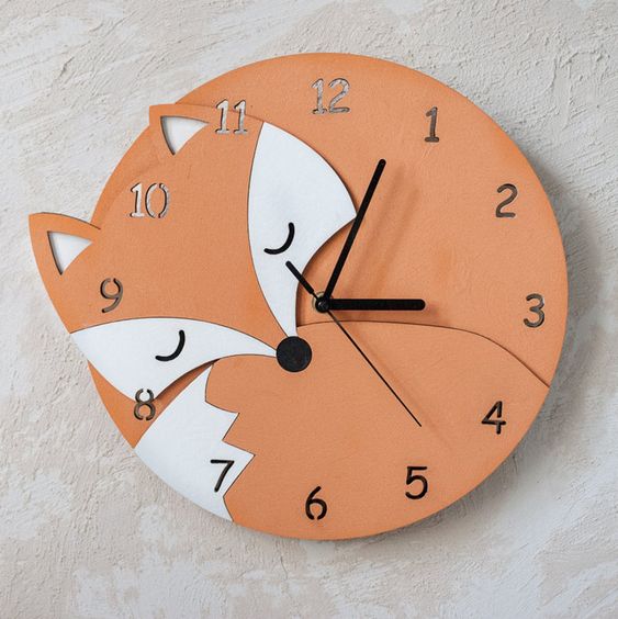 clock laser cut