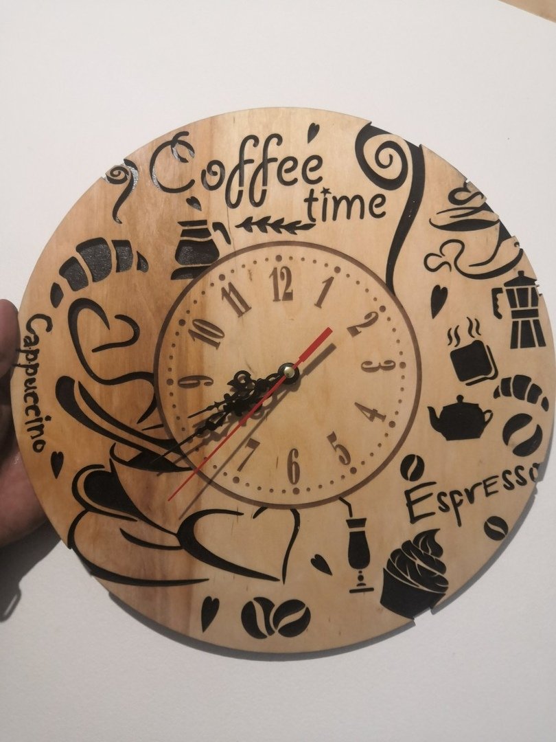 laser cut clock