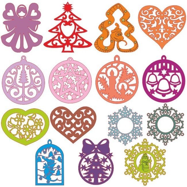 Free holiday ornament SVGs for laser cutters
