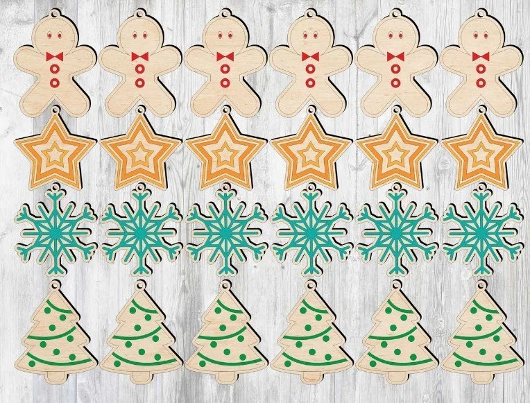 Free Laser cut wood designs Christmas Eve Box 18 Laser Cut Snowflake Christmas Tree DXF Files