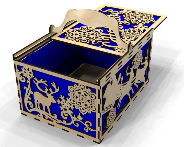 Free Laser cut wood designs Christmas Eve Box 17 cute christmas gift box ideas