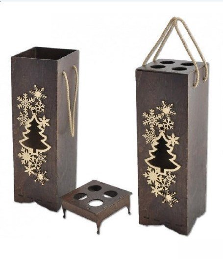 Free Laser cut wood designs Christmas Eve Box 12 wooden box laser cut ideas