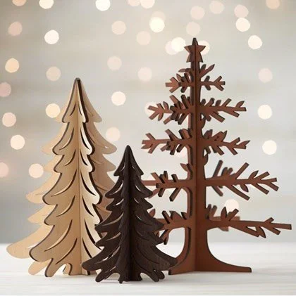 Free Laser cut wood designs Christmas Eve Box 16 laser cut wood christmas trees