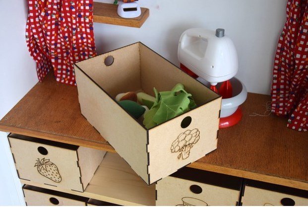 wood storage box