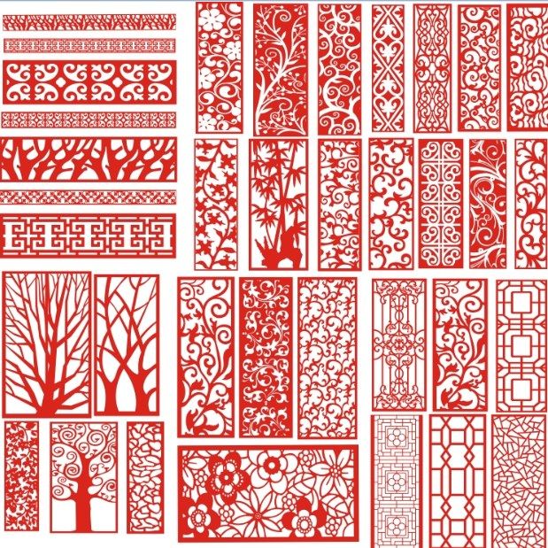 Free Laser Cut Patterns DXF File Download 4 Laser Cut Patterns