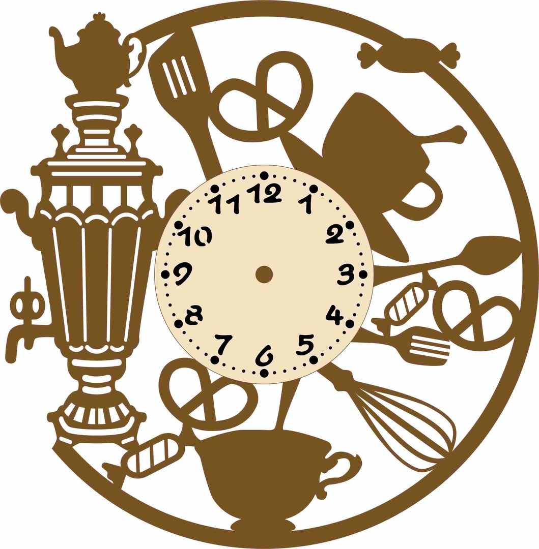 Laser cut Vinyl Clock Vector Free Download 3 Laser cut Vinyl Clock Vector free dxf file