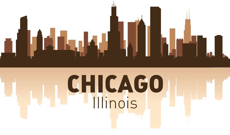 chicago skyline silhouette