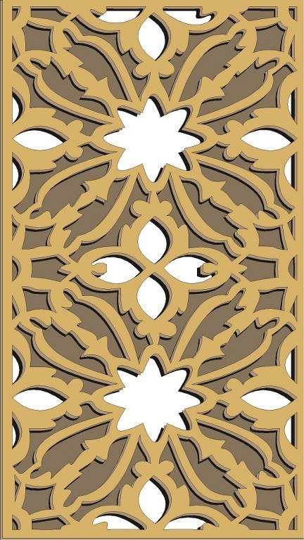 Pattern Vector Window Grill Patterns For Laser Cutting 6 flower vector
