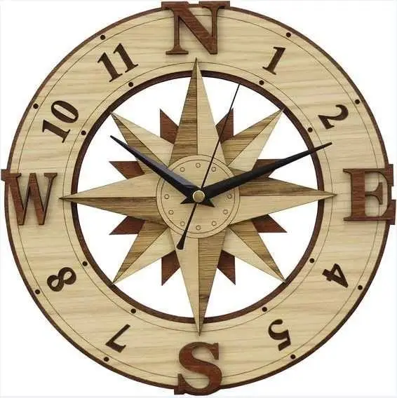 wooden clock