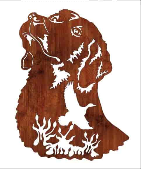Engraving Dog Vector