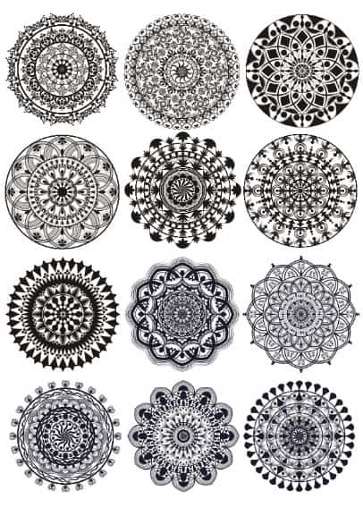 Download free Mandalas vector for Laser Cutting 2 Mandalas vector